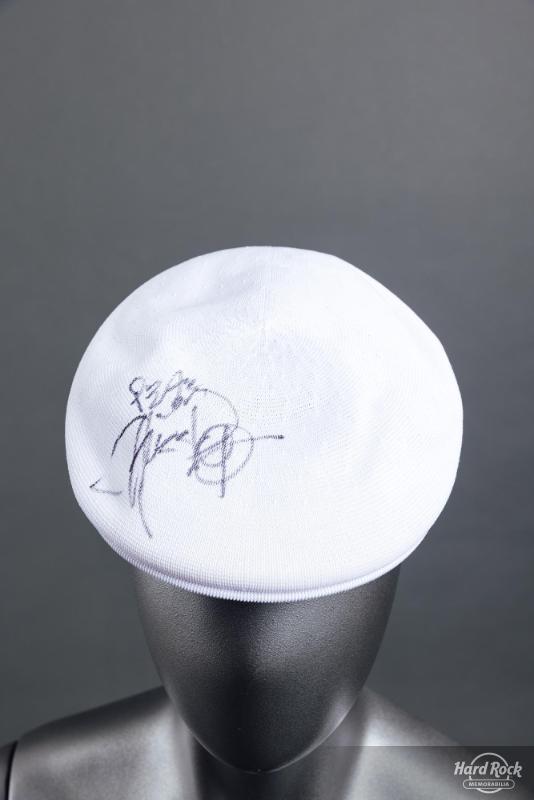Signed White Kangol Hat - Chuck D