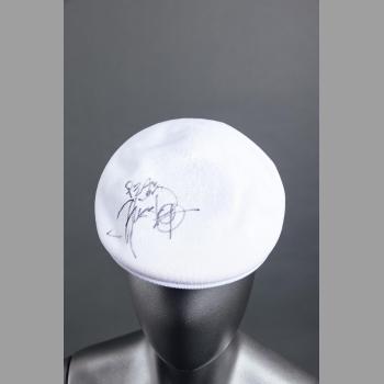 Signed White Kangol Hat - Chuck D