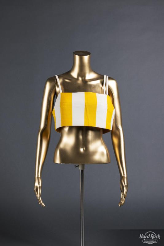 Yellow & White Striped Top