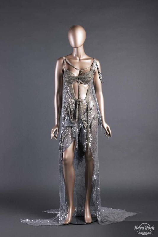 Silver Sequined Tattered Costume